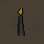 Picture of Lit black candle